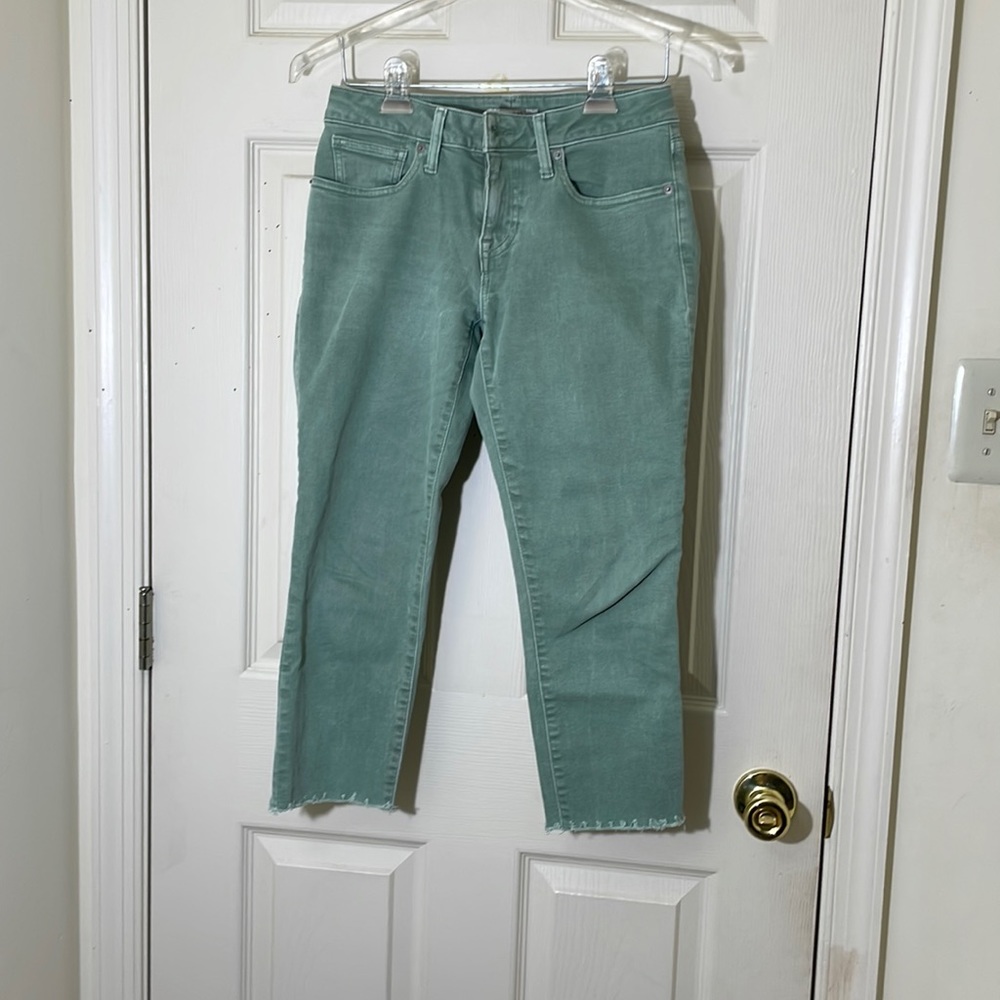 Lucky Brand Low Rise Lolita Mint Green Ankle Jeans Size 4 / 27
